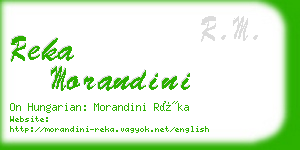 reka morandini business card